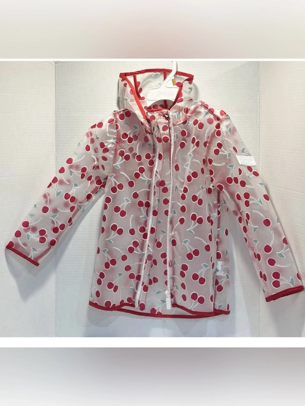 Hunter Kids Clear Cherry Raincoat Jacket Red/White 3 Piece Set - Size 3T